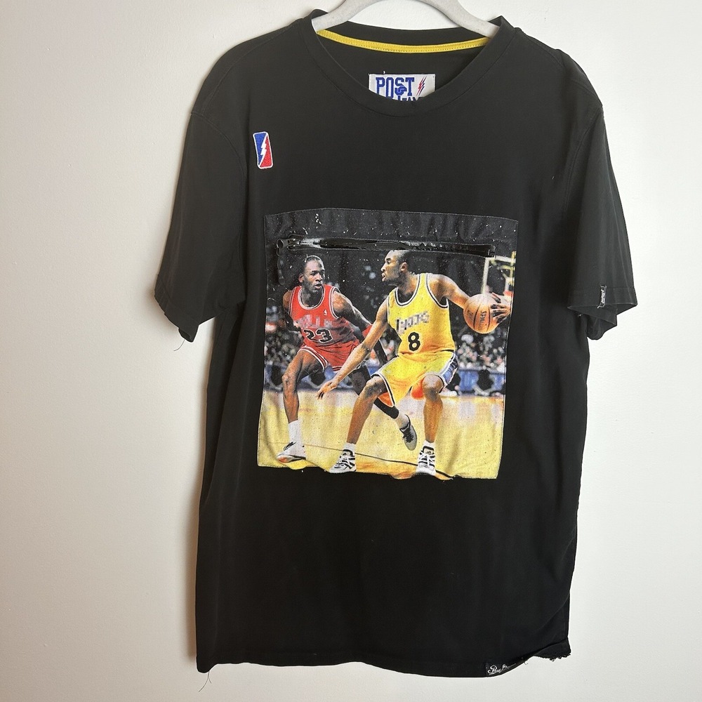 VTG RARE Post Game Michael Jordan, Kobe Bryant NBA Icon Graphic TShirt Medium M